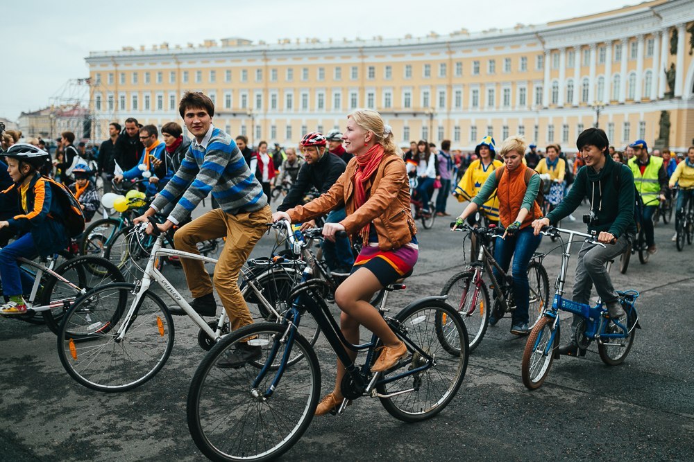 Большой велопарад в Петербурге