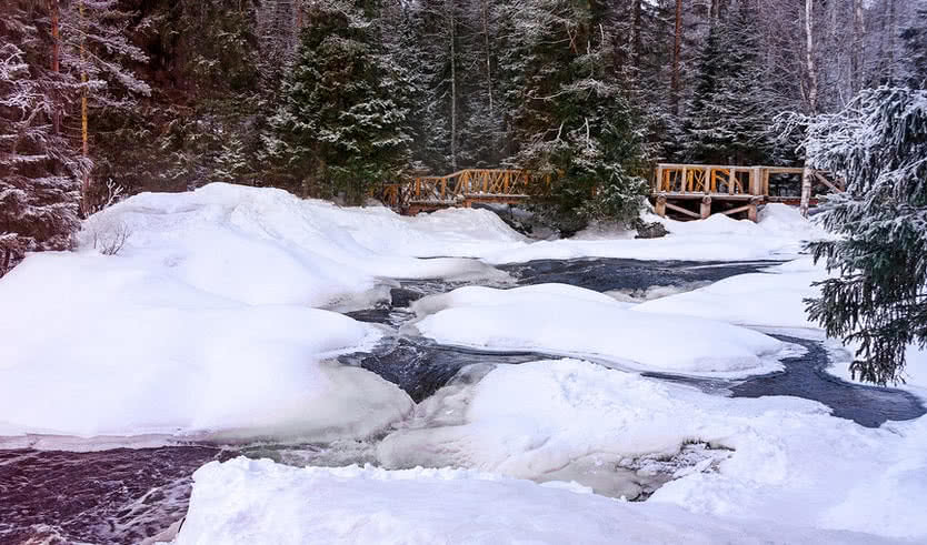 Водопад Ахвенкоски — туры в Карелию от 10950 рублей.