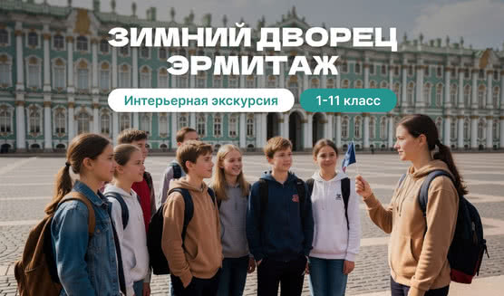 Зимний дворец (Государственный Эрмитаж) для школьных групп — фото №1 — Фотобанк Лори / E. O.