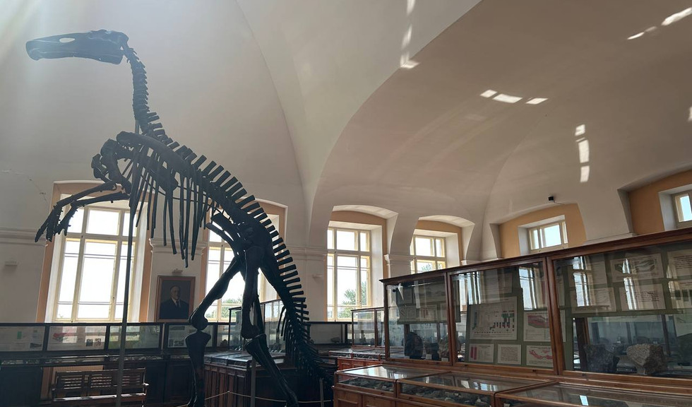 Скелет травоядного утконосого динозавра – интерьерные экскурсии от 1200 рублей
