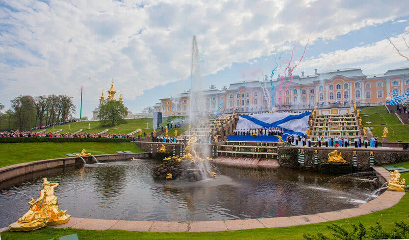Праздник открытия фонтанов в Петергофе 2023 (для заказных групп) – автобусные экскурсии для организованных групп 