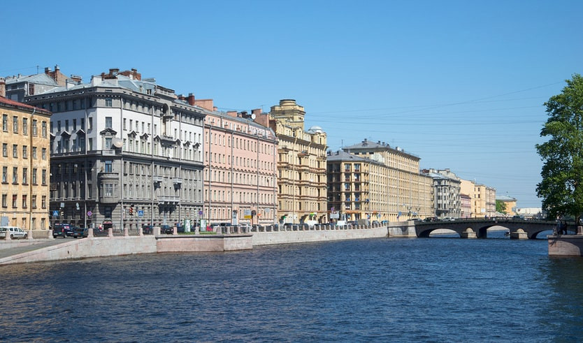 Набережная реки Фонтанки – пешеходные экскурсии от 780 рублей