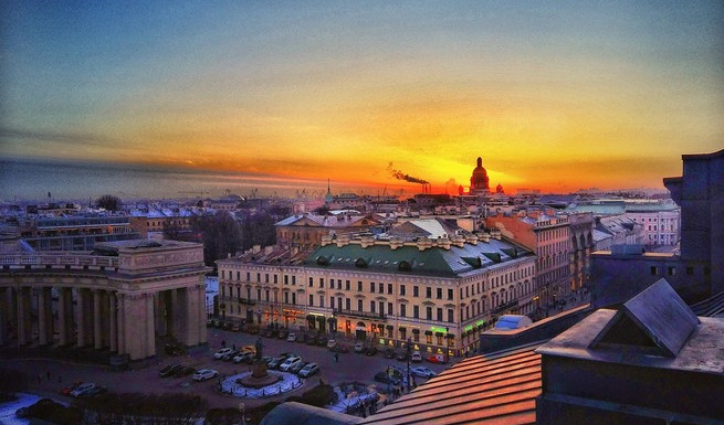 Фотосессия на крыше – по крышам Петербурга