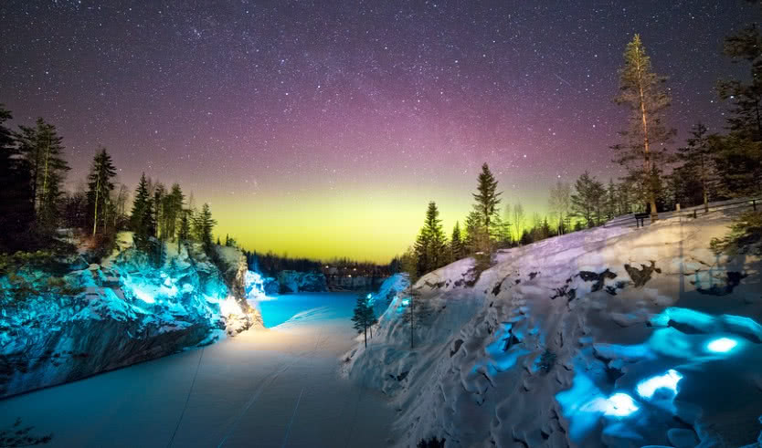 Новогодняя сказка в Рускеале — туры в Карелию от 30950 рублей