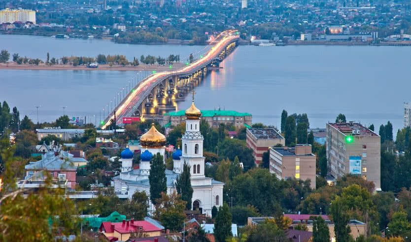 Автомобильный мост в Саратове — речные круизы от 25000 рублей