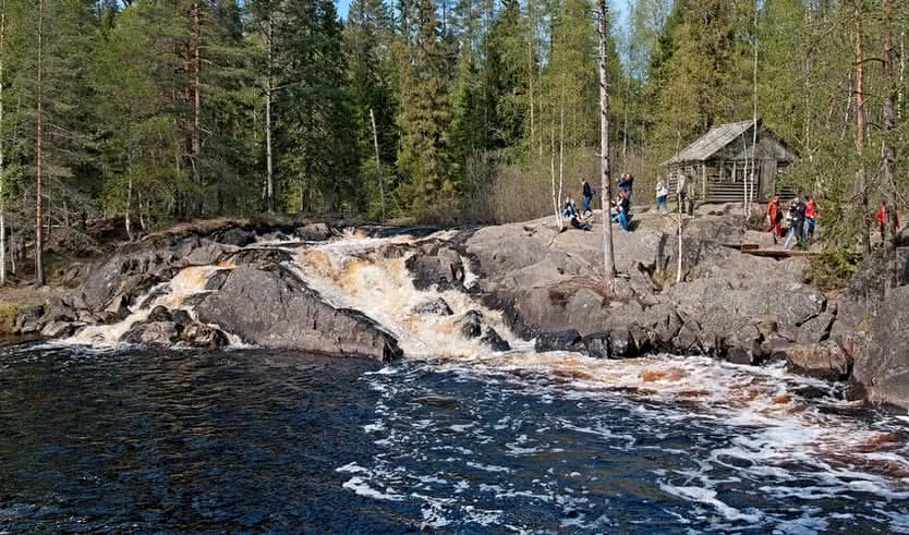 Водопад Ахвенкоски на реке Тохмайоки – туры в Карелию от 24350 рублей