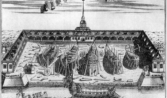 Зубов А. Ф., Адмиралтейство. 1716 г.