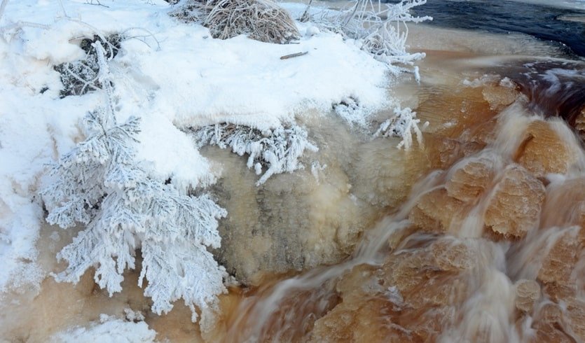Водопад Ахвенкоски – новогодние туры в Карелию от 106400 рублей Водопад Ахвенкоски – новогодние туры в Карелию от 106400 рублей