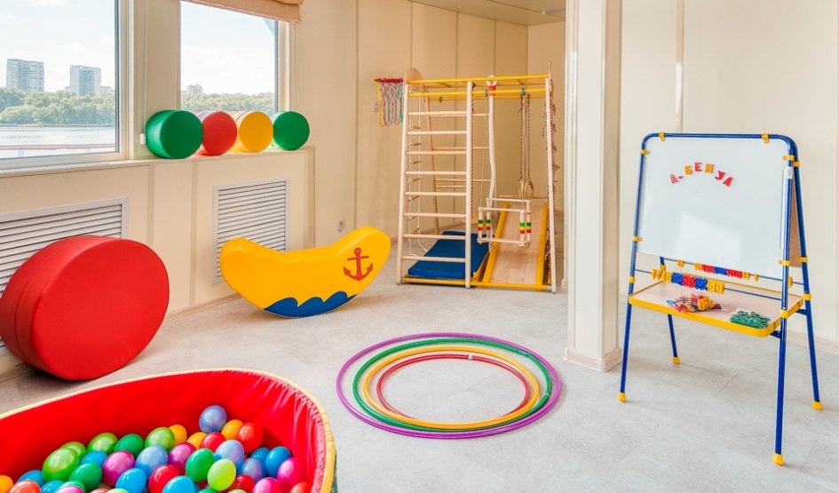 Зона для игр с детьми мастер-салоне