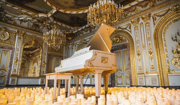 Рояль в свечах – дворцы и особняки от 2500 рублей