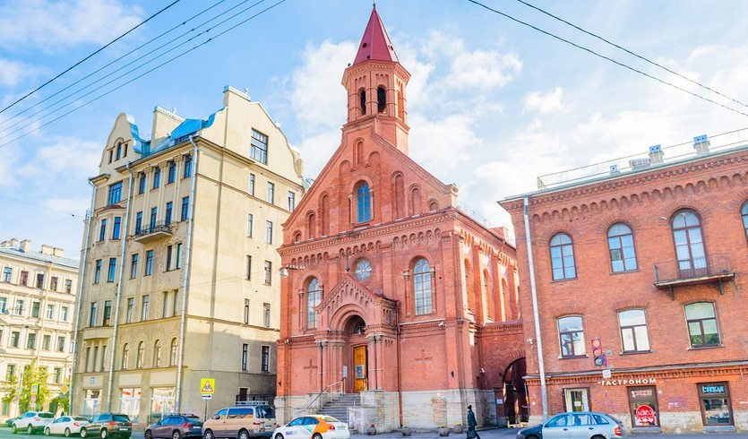 Католическое Рождество в Петербурге — фото № 4 — Фотобанк Лори / Е. О. Католическое Рождество в Петербурге — автобусная экскурсия