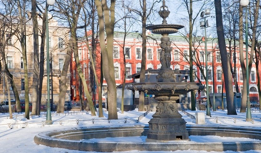 Румянцевский сад санкт петербург университетская набережная фото