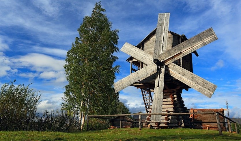 Туристическая деревня Мандроги мельница