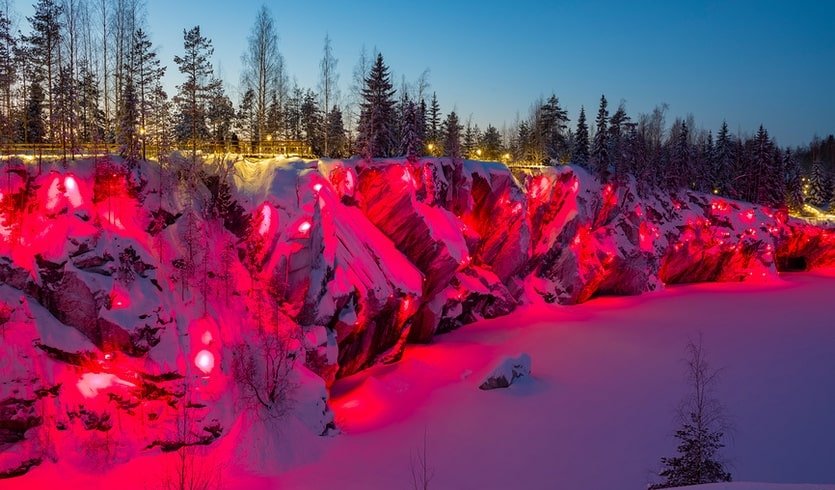 Мраморный каньон в подсветке – туры в Карелию от 40950