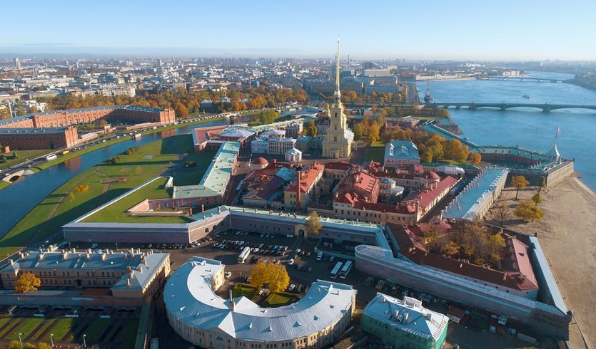 Аэрофотосъемка Петропавловской крепости