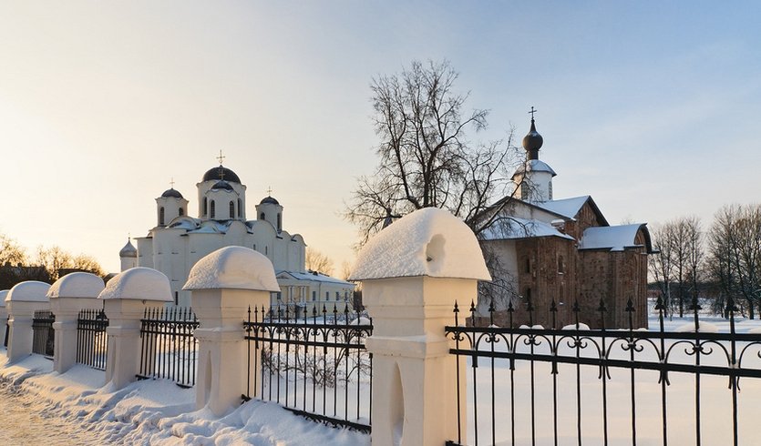 Церкви Ярославово Дворища Новгород