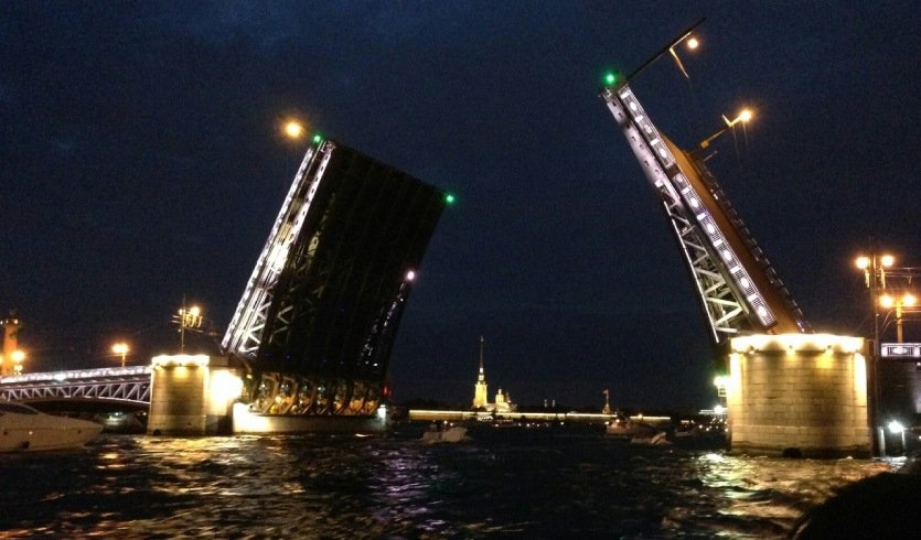 Развод мостов в Санкт-Петербурге – водные экскурсии по рекам и каналам