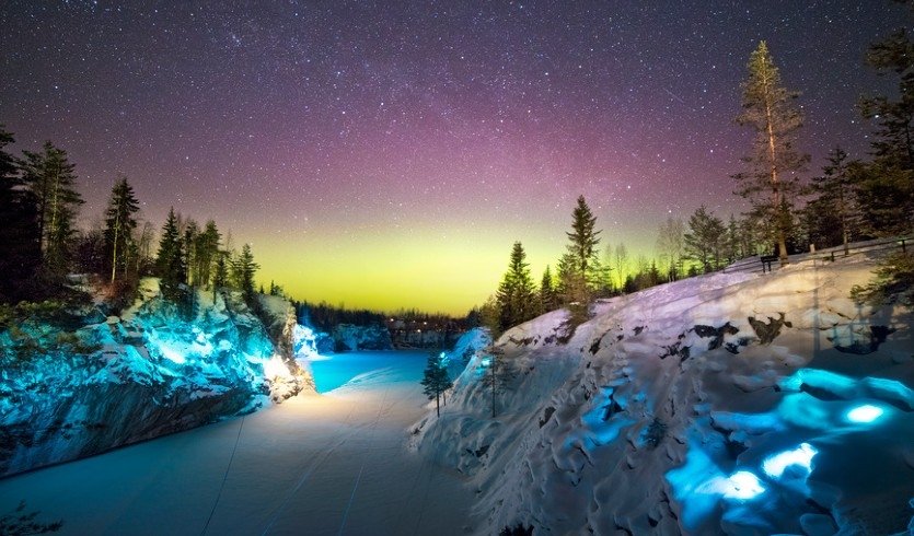 Новогодняя сказка в Рускеале — туры в Карелию от 30950 рублей