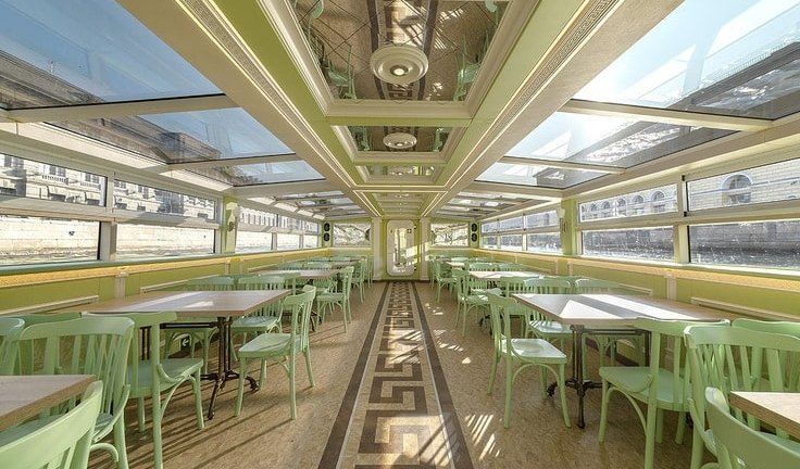 Теплоход «Кассандра» внутри – аренда теплохода в СПб от 13000 рублей