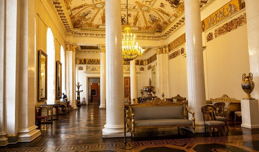 Русский музей. Интерьер Белоколонного зала – интерьерные экскурсии от 1000 рублей