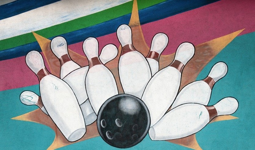 Рисунок кеглей и шара для боулинга — Для 4 класса от 1275 рублей