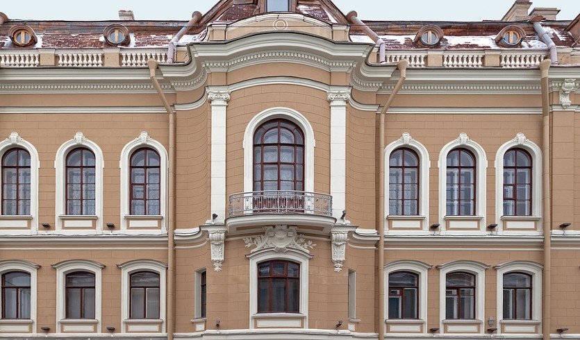 Фасад особняка О. В. Серебряковой —  Дворцы и особняки от 1250 рублей Фасад особняка О. В. Серебряковой —  Дворцы и особняки от 1250 рублей