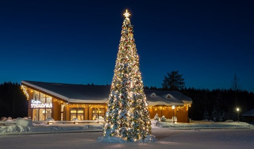 Новогодняя ель в Горном парке «Рускеала» – туры в Карелию от 40950