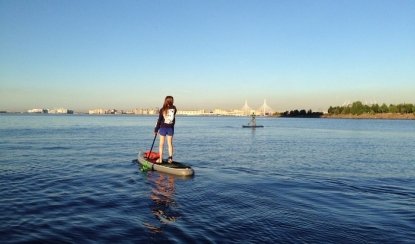 Сёрфинг с веслом: Парк 300-летия, ЗСД и Елагин остров
